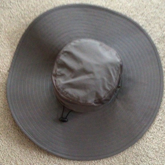 Gardenline - Unisex gray wide brim sun hat - Picture 2 of 7